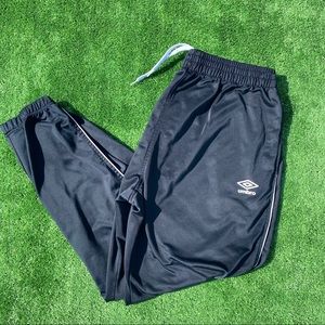 MENS UMBRO USA COLLAB BLACK JOGGERS sz XL NICE